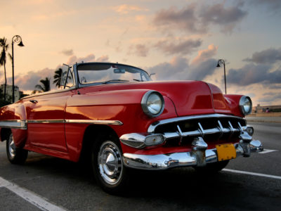 Events in Malta | Red car Havana sunset © iStock rgbspace